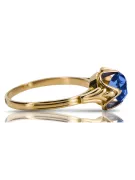 Sapphire 14K Yellow gold Ring Vintage craft vrc023y